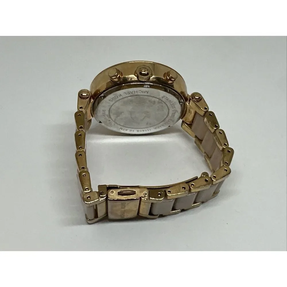 Michael Kors Parker MK5896 Women Rose Gold Analog Dial Quartz Wrist Watch NUL45